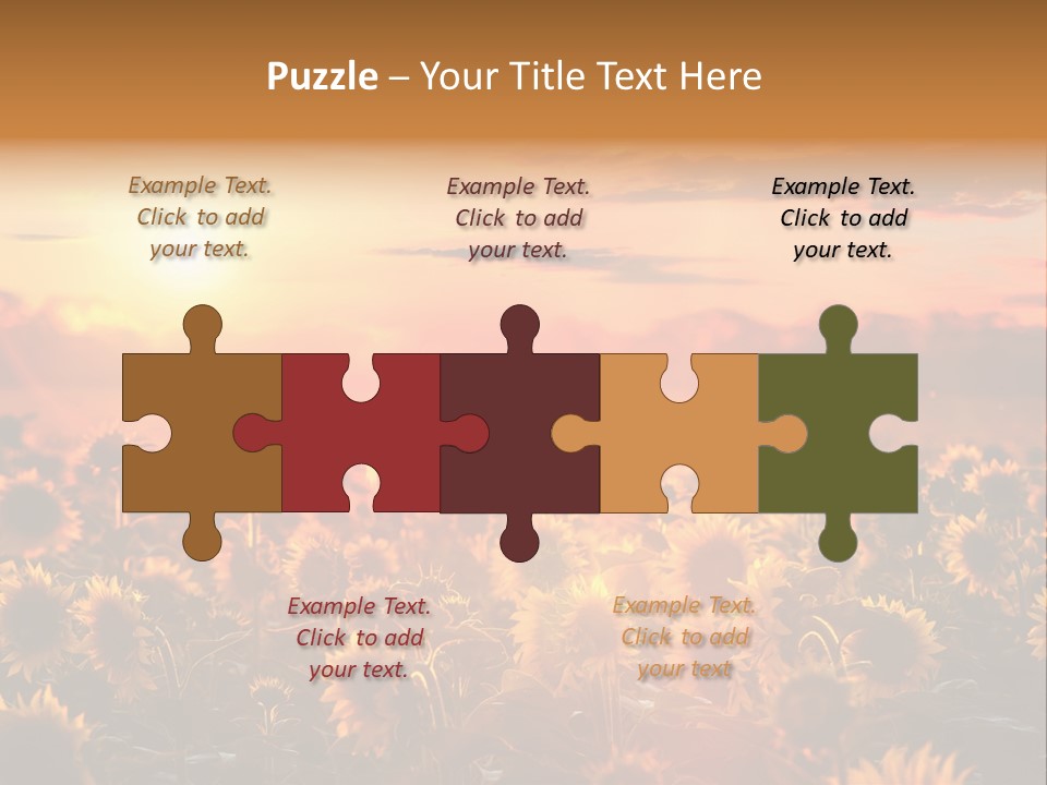 Flower Fiery Vibrant PowerPoint Template