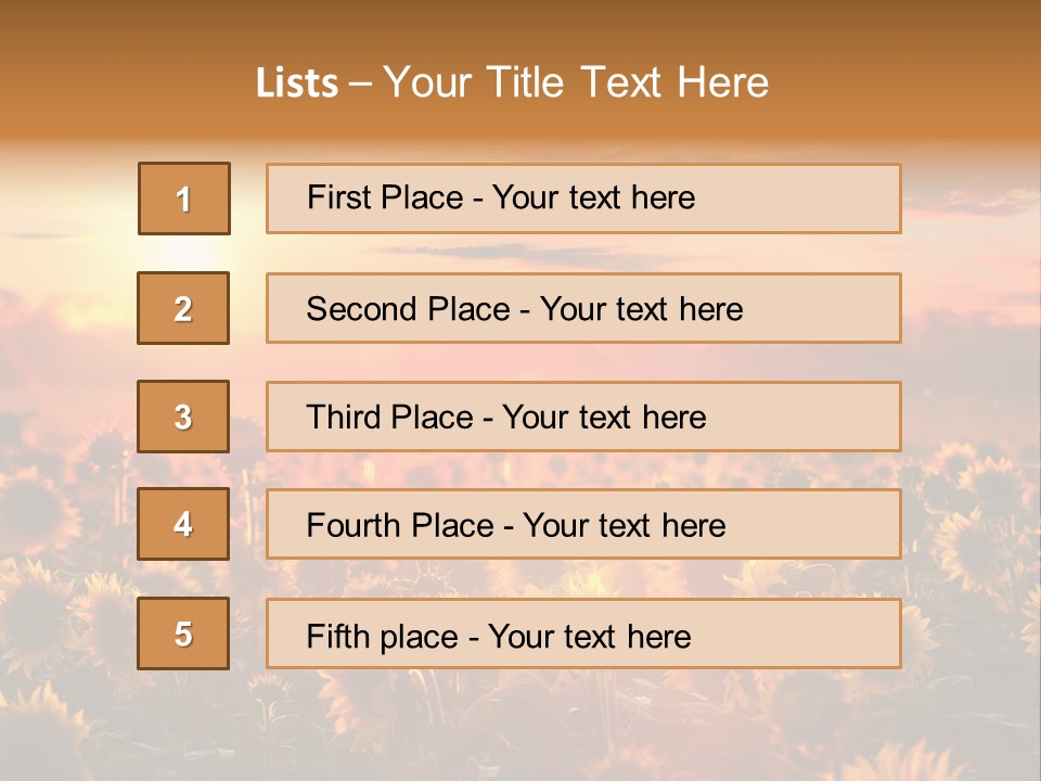 Flower Fiery Vibrant PowerPoint Template