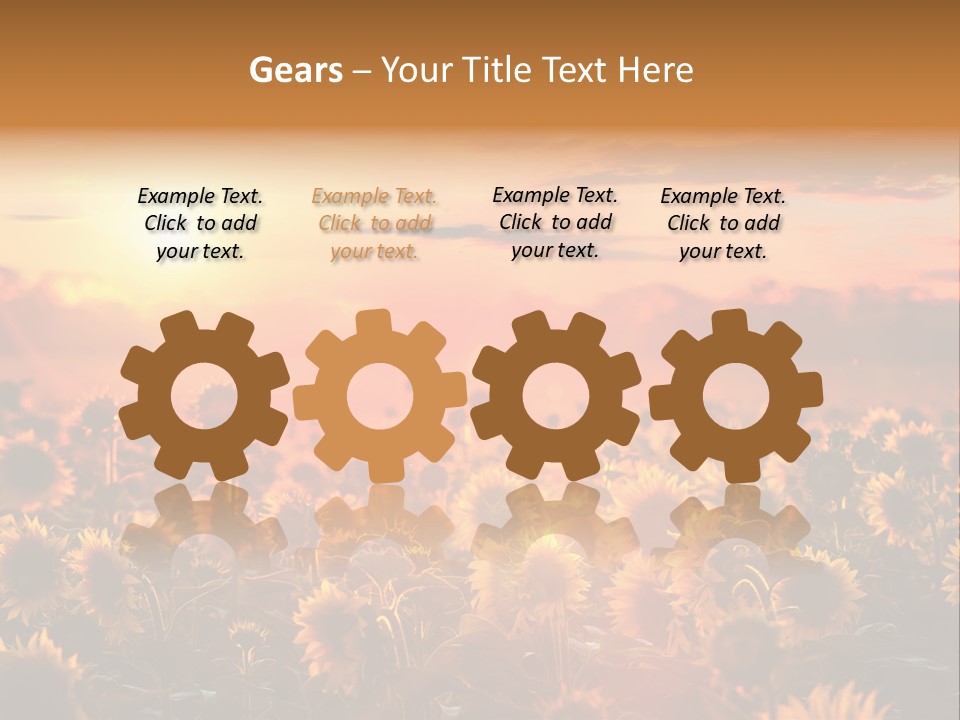 Flower Fiery Vibrant PowerPoint Template