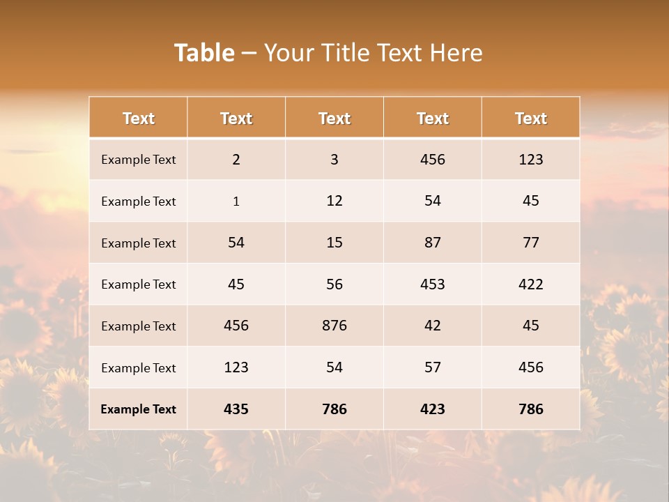 Flower Fiery Vibrant PowerPoint Template