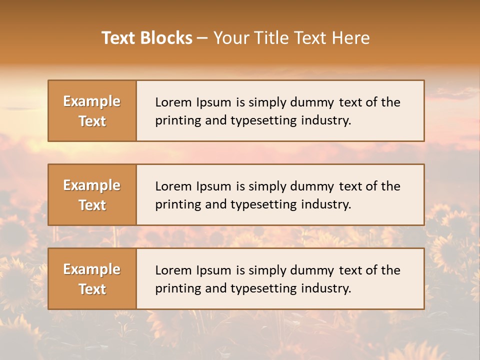 Flower Fiery Vibrant PowerPoint Template