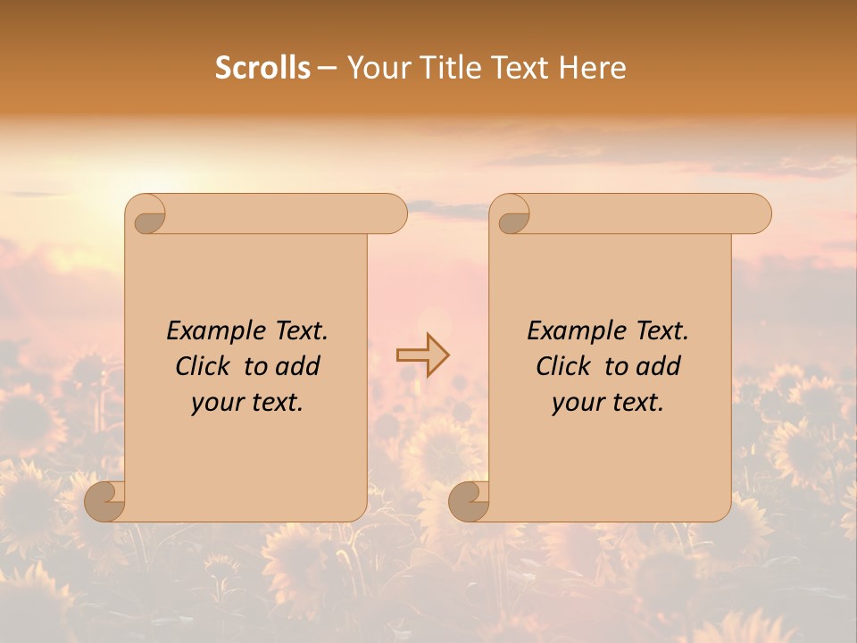 Flower Fiery Vibrant PowerPoint Template
