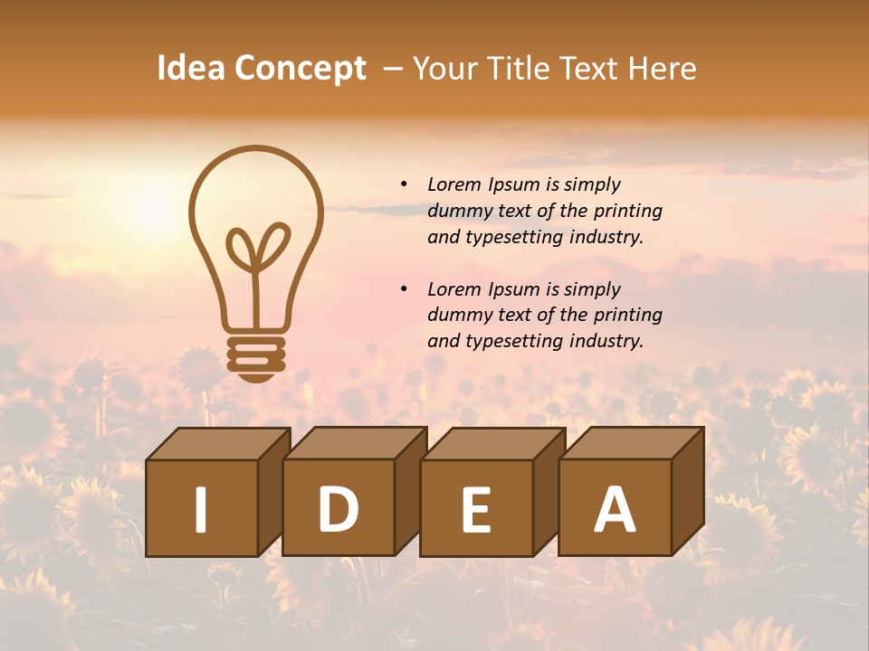 Flower Fiery Vibrant PowerPoint Template