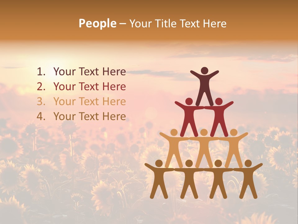 Flower Fiery Vibrant PowerPoint Template