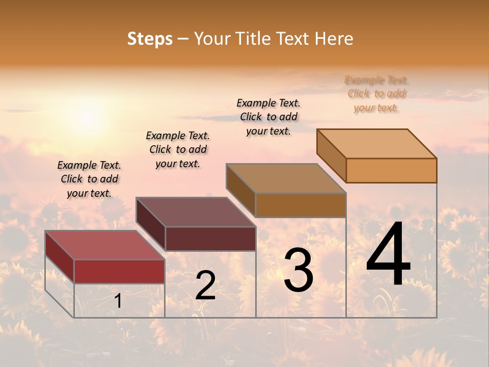 Flower Fiery Vibrant PowerPoint Template