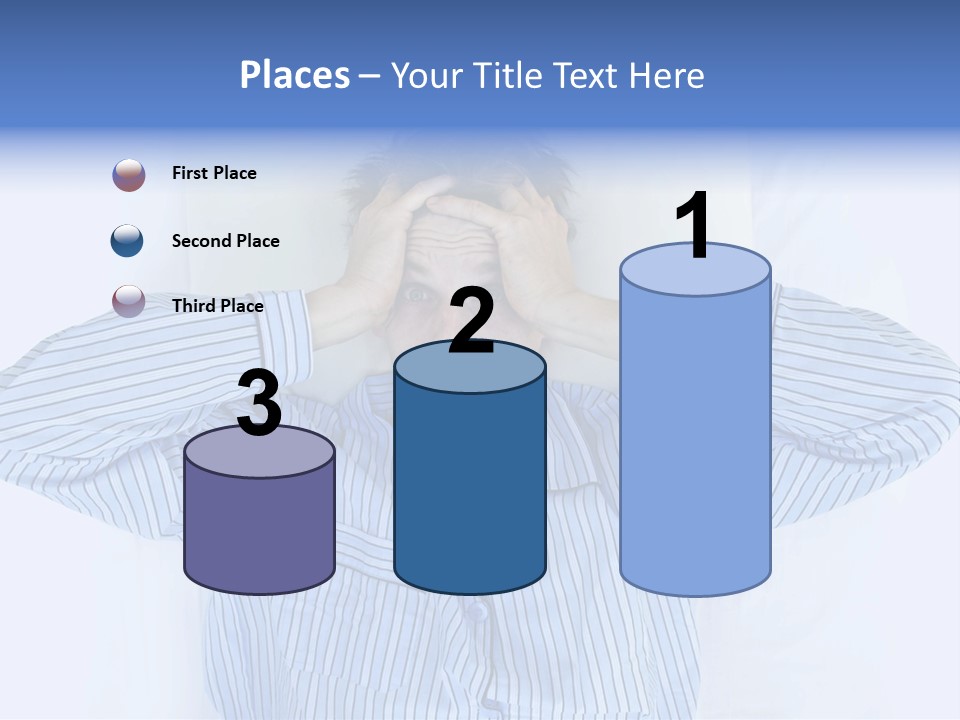 A Man Covering His Eyes While Laying In Bed PowerPoint Template