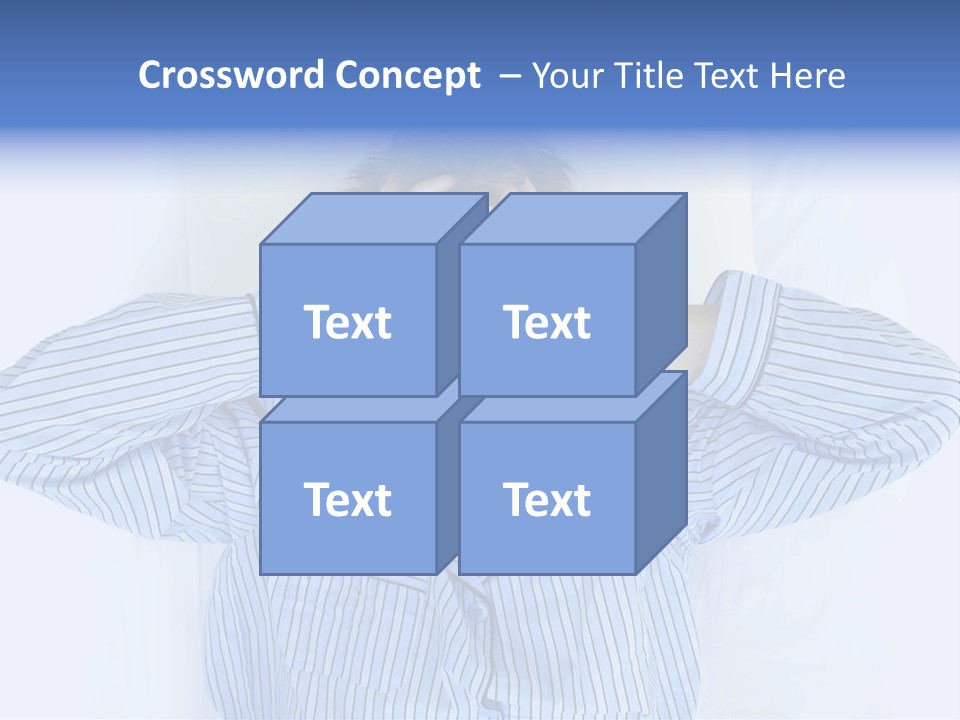 A Man Covering His Eyes While Laying In Bed PowerPoint Template