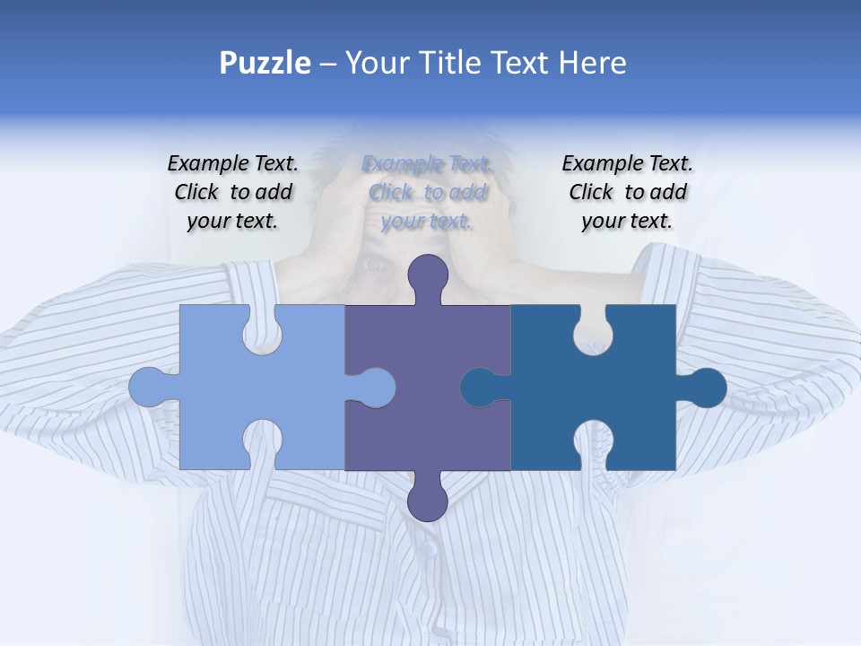 A Man Covering His Eyes While Laying In Bed PowerPoint Template