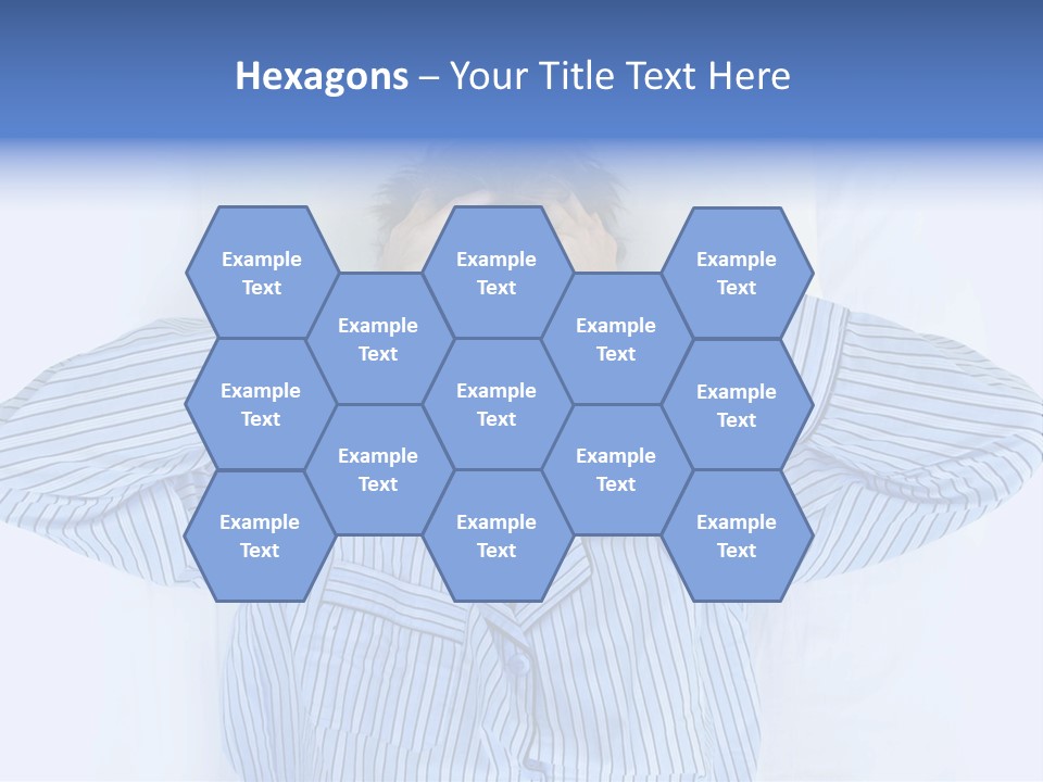 A Man Covering His Eyes While Laying In Bed PowerPoint Template