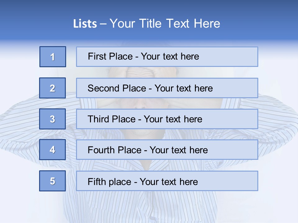 A Man Covering His Eyes While Laying In Bed PowerPoint Template