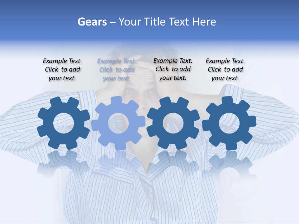 A Man Covering His Eyes While Laying In Bed PowerPoint Template