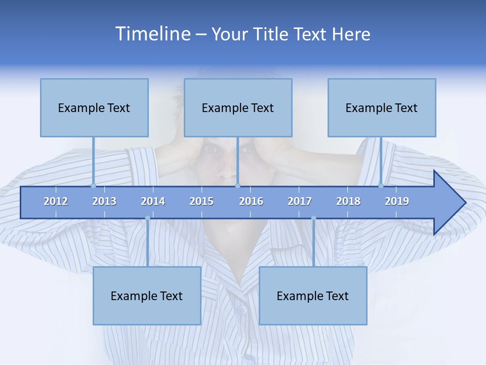 A Man Covering His Eyes While Laying In Bed PowerPoint Template