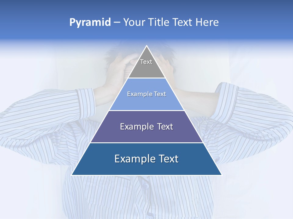 A Man Covering His Eyes While Laying In Bed PowerPoint Template