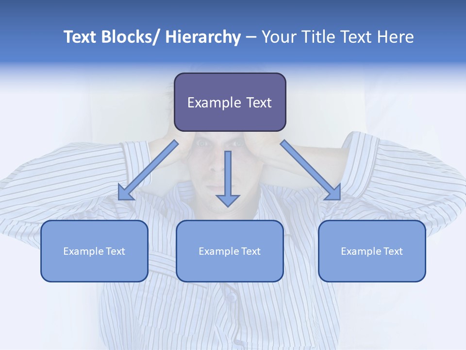 A Man Covering His Eyes While Laying In Bed PowerPoint Template