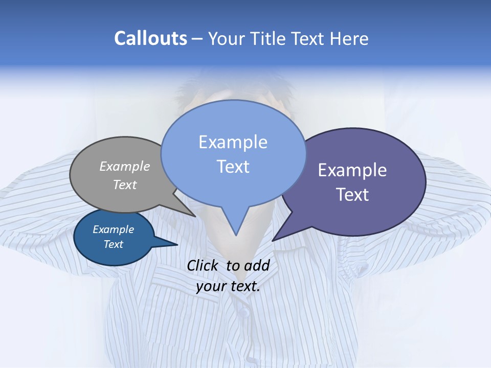 A Man Covering His Eyes While Laying In Bed PowerPoint Template