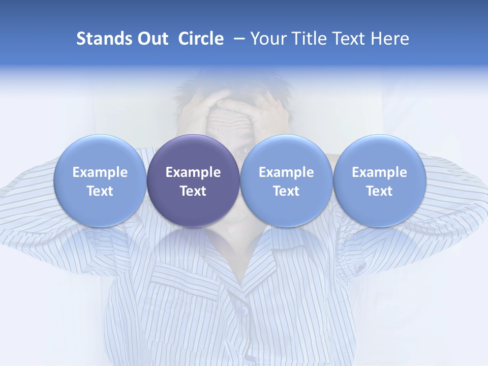 A Man Covering His Eyes While Laying In Bed PowerPoint Template