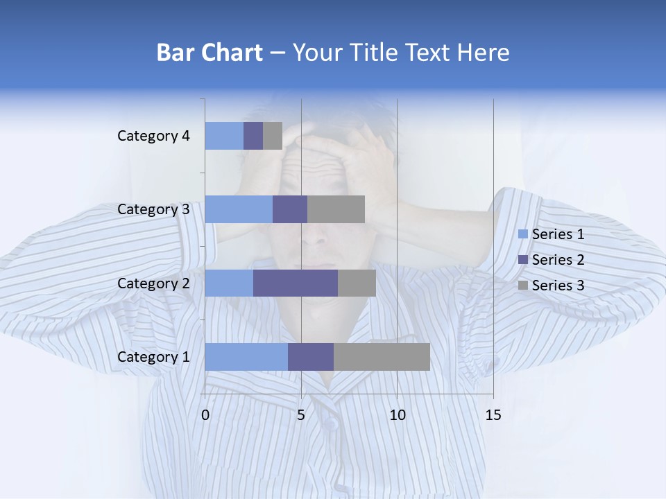 A Man Covering His Eyes While Laying In Bed PowerPoint Template