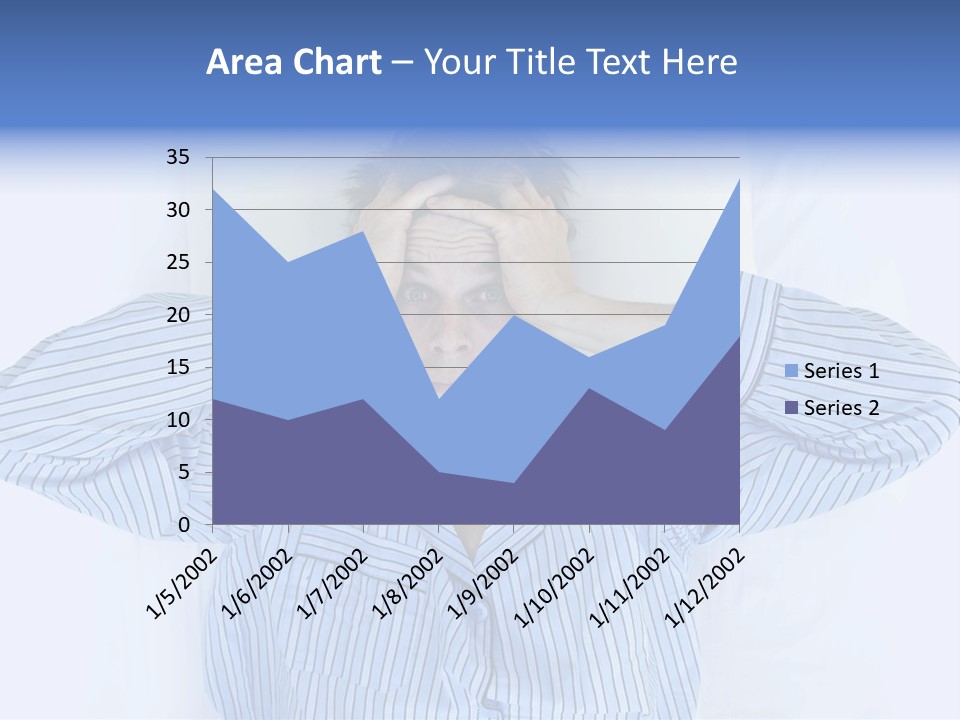 A Man Covering His Eyes While Laying In Bed PowerPoint Template