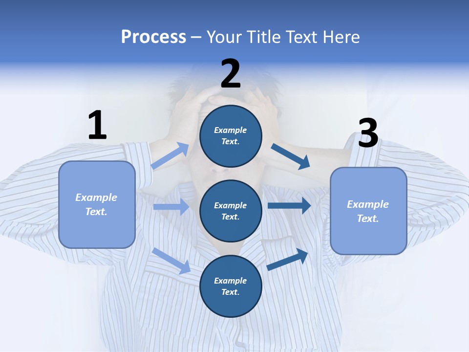 A Man Covering His Eyes While Laying In Bed PowerPoint Template