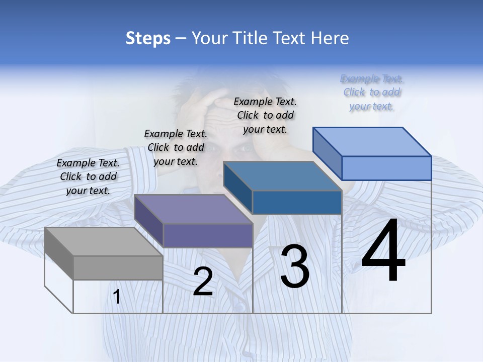 A Man Covering His Eyes While Laying In Bed PowerPoint Template