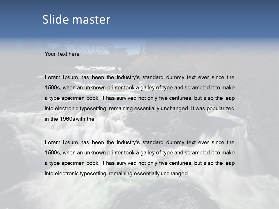 Sky Hills Washington PowerPoint Template