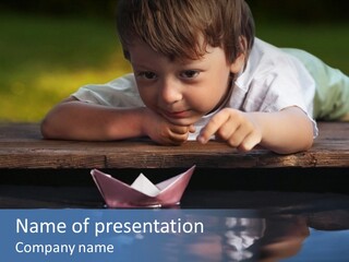 Outdoors Small Happiness PowerPoint Template