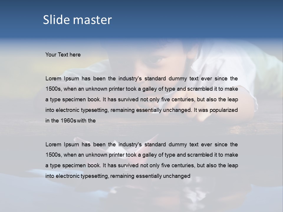 Outdoors Small Happiness PowerPoint Template