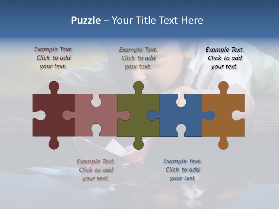 Outdoors Small Happiness PowerPoint Template