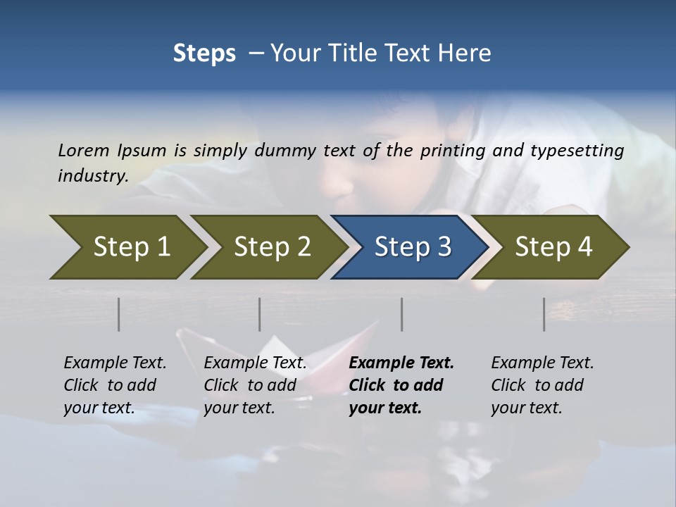 Outdoors Small Happiness PowerPoint Template
