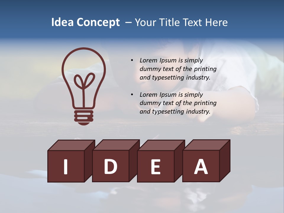 Outdoors Small Happiness PowerPoint Template