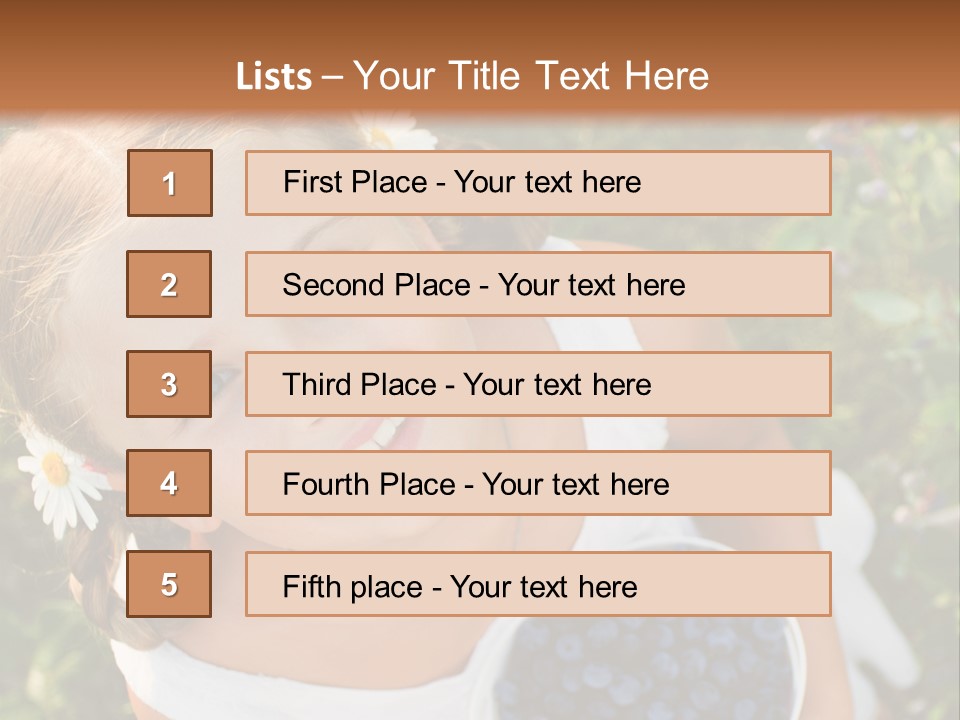 Fresh Pretty Portrait PowerPoint Template