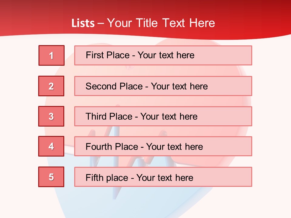 Romance Healthcare Red PowerPoint Template
