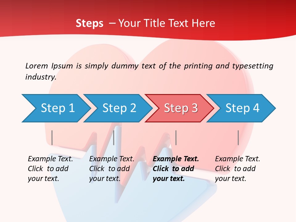 Romance Healthcare Red PowerPoint Template