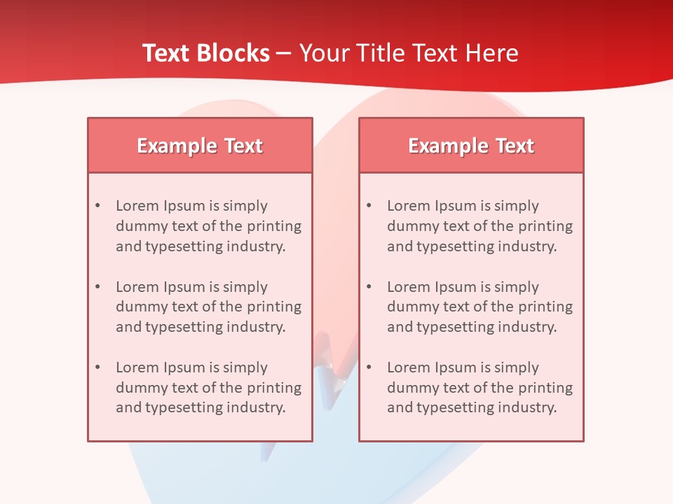 Romance Healthcare Red PowerPoint Template