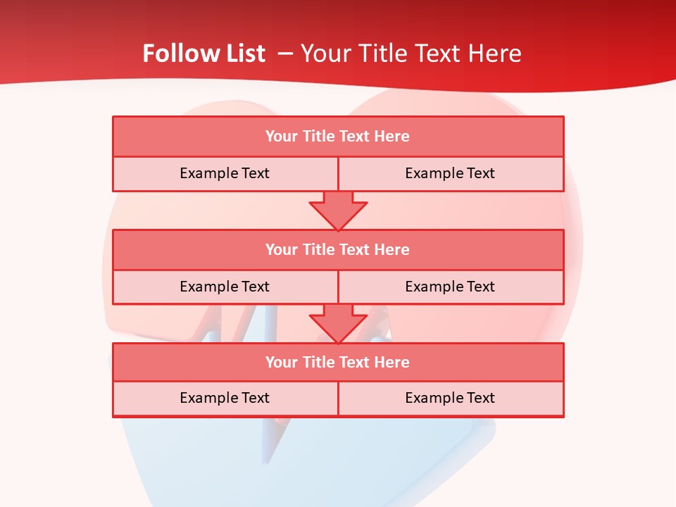Romance Healthcare Red PowerPoint Template