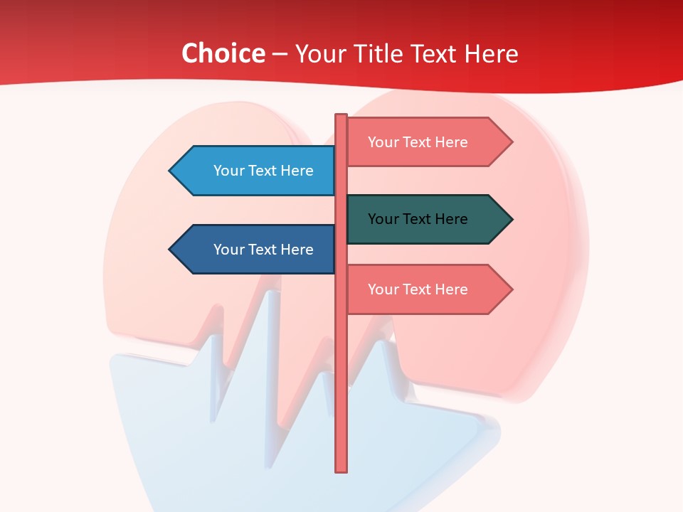 Romance Healthcare Red PowerPoint Template