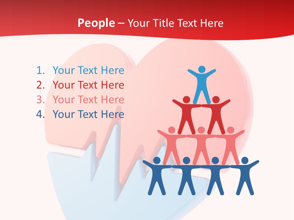 Romance Healthcare Red PowerPoint Template