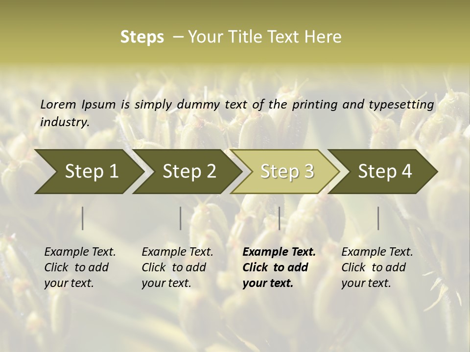 Screen Flowered Closeup Plant PowerPoint Template