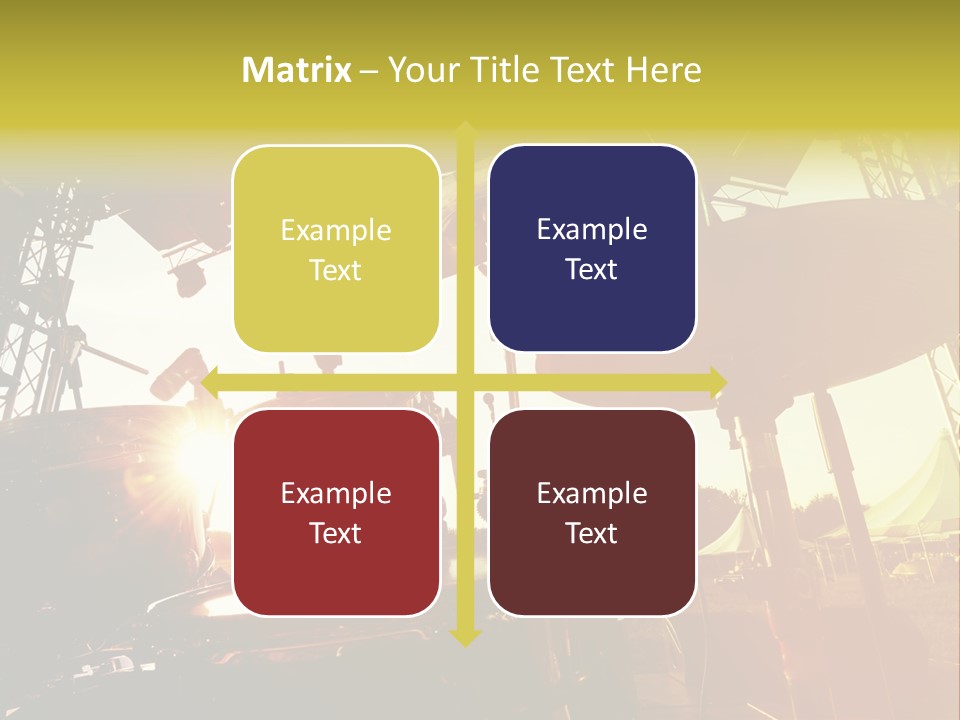 Backlit Guitar Live PowerPoint Template