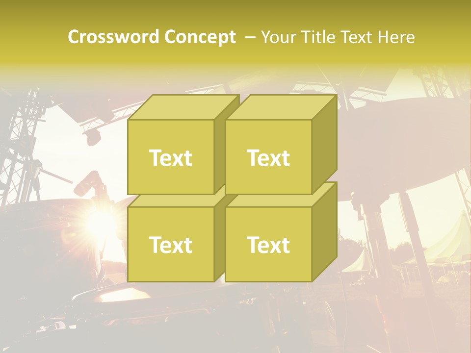 Backlit Guitar Live PowerPoint Template