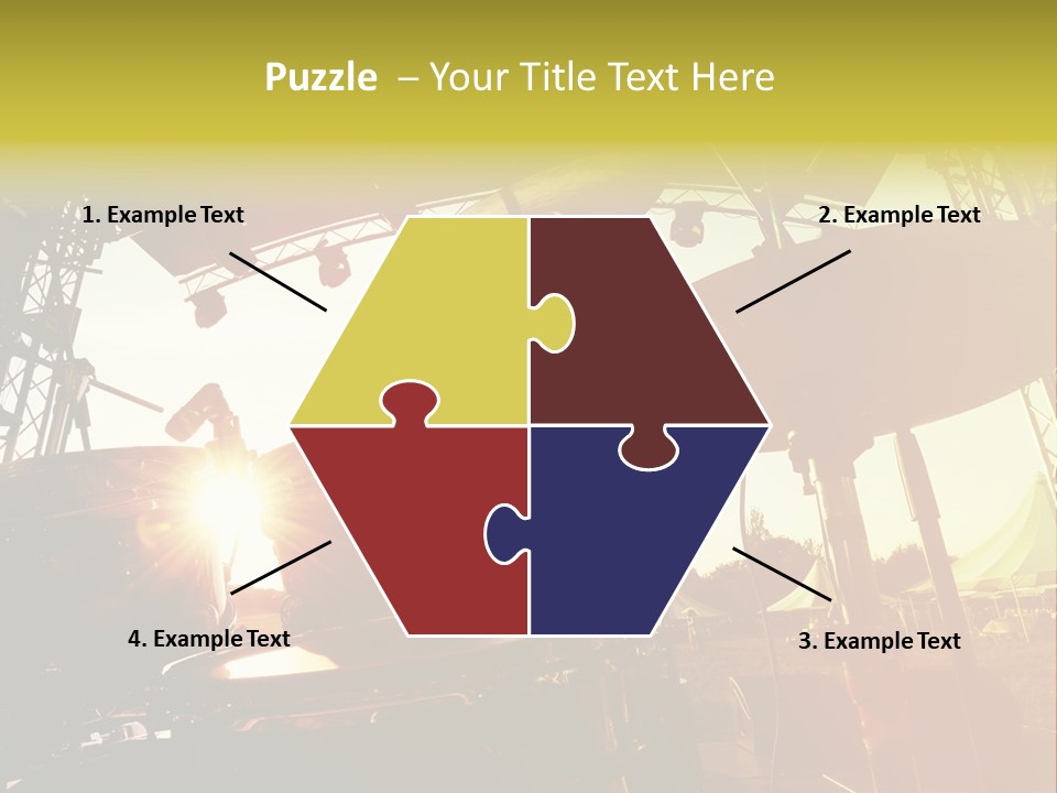 Backlit Guitar Live PowerPoint Template