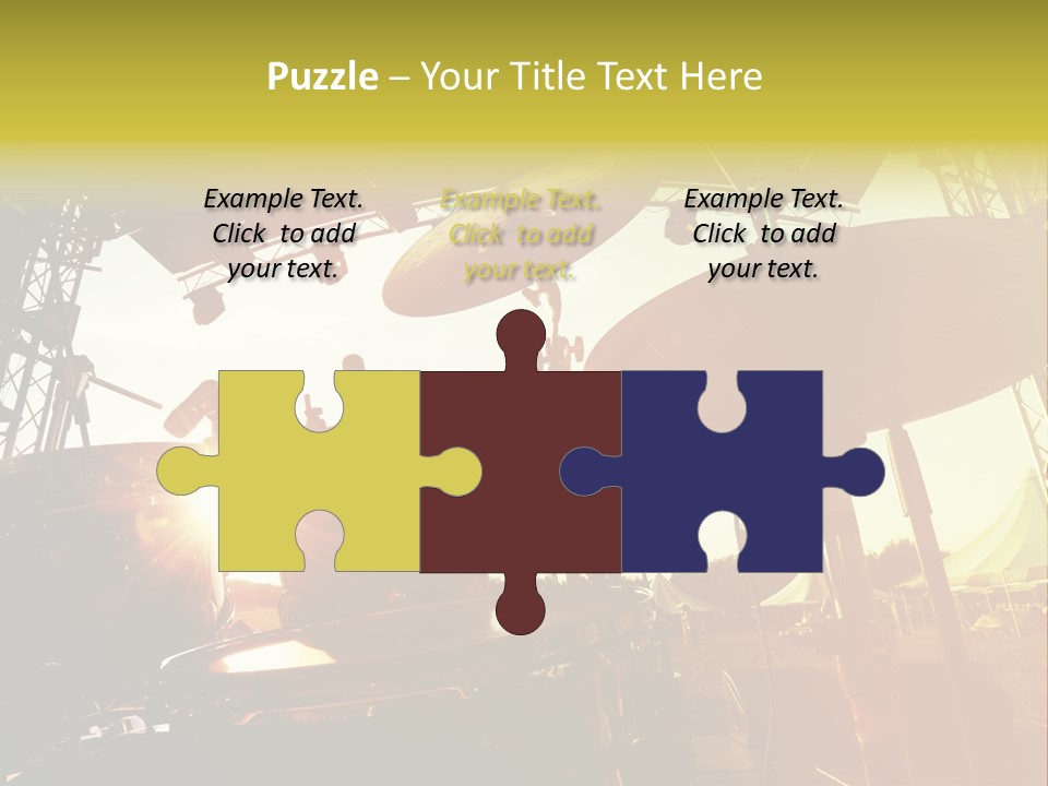 Backlit Guitar Live PowerPoint Template