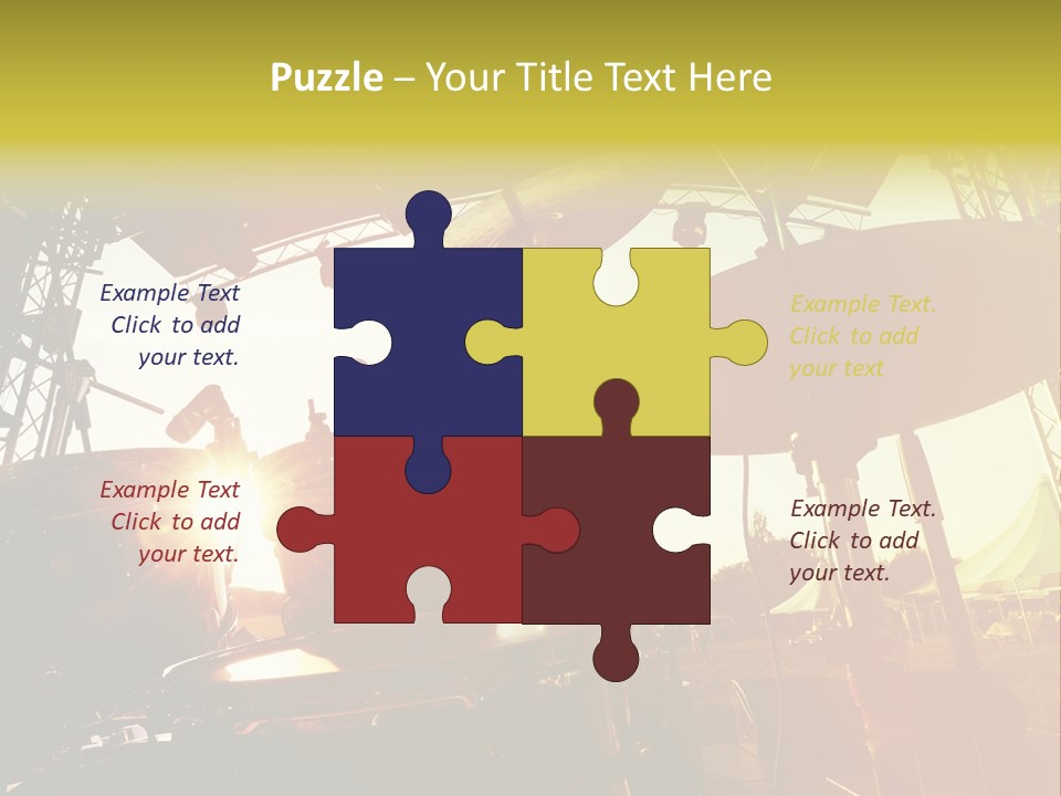 Backlit Guitar Live PowerPoint Template