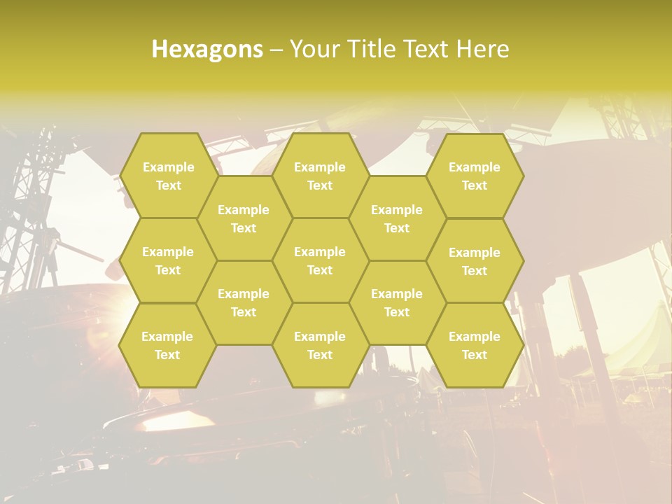 Backlit Guitar Live PowerPoint Template