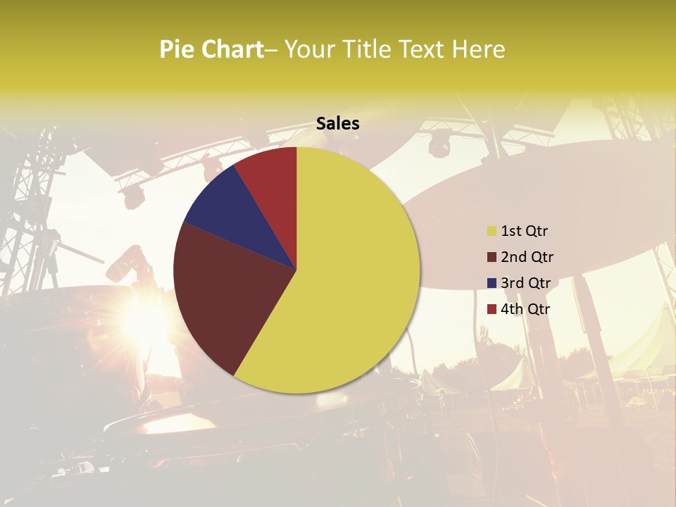 Backlit Guitar Live PowerPoint Template