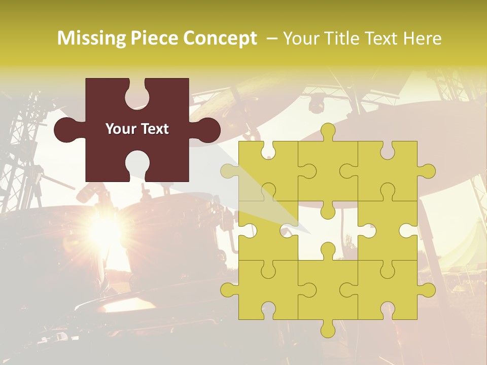 Backlit Guitar Live PowerPoint Template