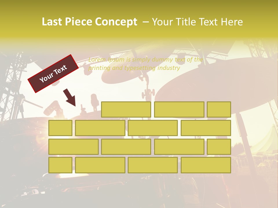 Backlit Guitar Live PowerPoint Template