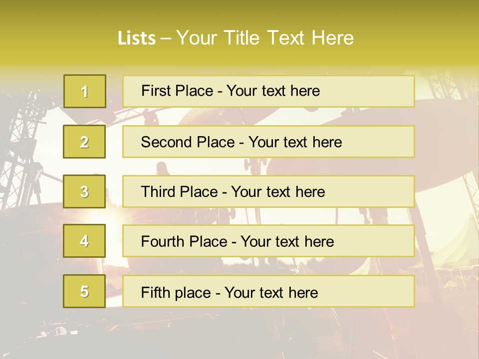 Backlit Guitar Live PowerPoint Template