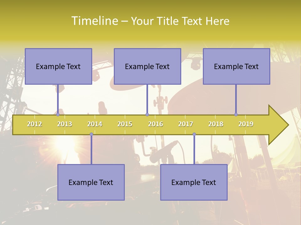 Backlit Guitar Live PowerPoint Template
