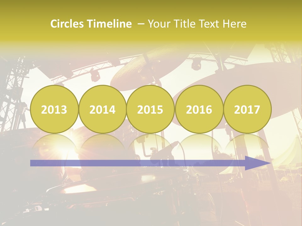 Backlit Guitar Live PowerPoint Template